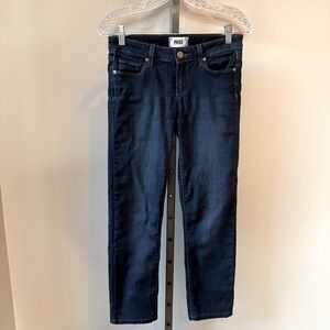 Paige Skyline Skinny dark wash cropped skinny jeans size 26
